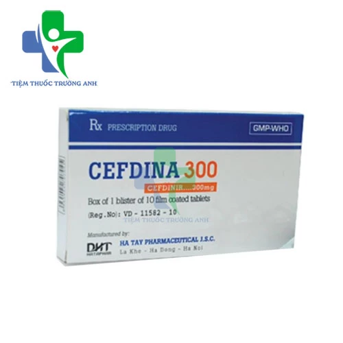 Cefdina 300 Hataphar - Thuốc điều trị nhiễm khuẩn