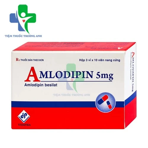 Amlodipin 5mg Vidipha (30 viên) - Thuốc điều trị tăng huyết áp