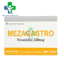Mezagastro 150mg Hataphar - Điều trị loét dạ dày, tá tràng