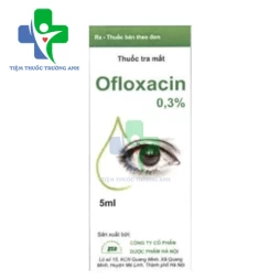 Ofloxacin 0,3% Hanoi pharma - Điều trị nhiễm trùng phần ngoài mắt
