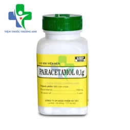 Paracetamol 0,1g Hataphar - Thuốc giảm đau, hạ sốt