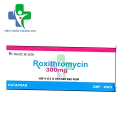 Roxithromycin 300mg Hataphar - Thuốc điều trị bệnh nhiễm trùng