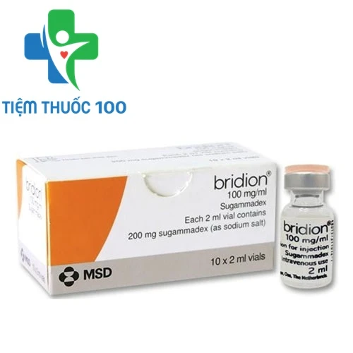 Bridion Inj 100mg/ml (lọ 2ml) - Thuốc điều trị phong bế thần kinh cơ hiệu quả