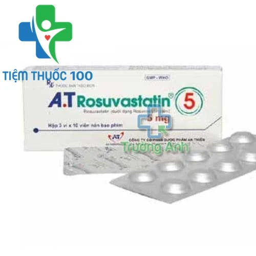 A.T Rosuvastatin 5 - Thuốc điều trị giảm mỡ máu hiệu quả