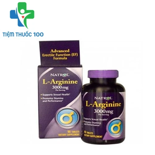 Natrol L-Arginine 3000mg - Hỗ trợ tăng cường sinh lý nam hiệu quả