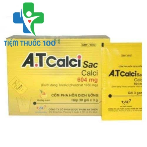 A.T Calci sac - Hỗ trợ  phòng và điều trị bệnh thiếu canxi