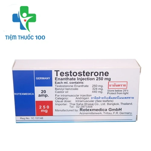 Testosterone Enanthate 250mg - Thuốc bổ sung testosterone hiệu quả của Đức
