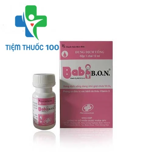 Babi B.O.N 12ml - Hỗ trợ điều trị còi xương, suy dinh dưỡng hiệu quả 