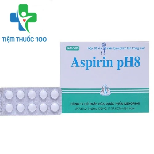 Aspirin pH8 - 500mg Mekophar - Thuốc giảm đau cơ, khớp hiệu quả