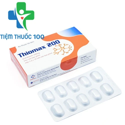 Thiomax 200 - Thuốc điều trị viêm đa dây thần kinh hiệu quả
