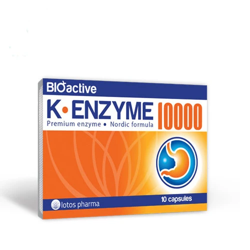 K Enzyme 10000 - Hỗ trợ tăng cường hệ tiêu hoá của Lotos Pharma