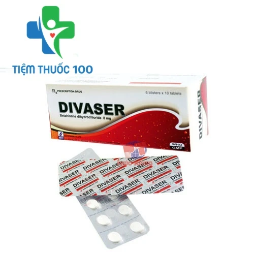 Divaser 8mg - Thuốc điều trị chóng mặt, nhức đầu hiệu quả 