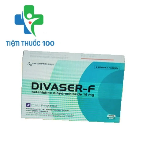 Divaser-F - Thuốc điều trị chóng mặt hiệu quả của Đạt Vi Phú.