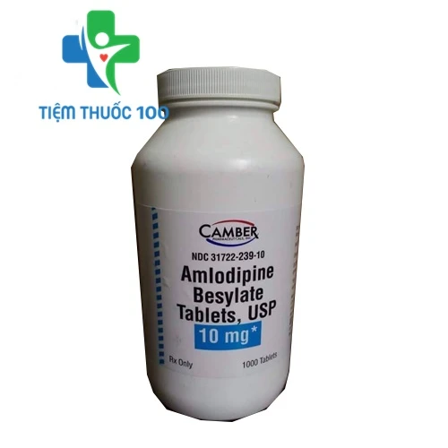 Amlodipine besylate 10mg - Thuốc điều trị cao huyết áp, đau thắt ngực của Mỹ