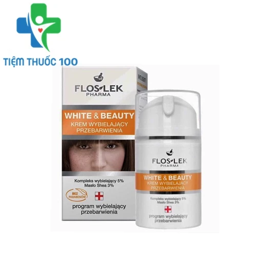 Flosrek White & Beauty - Kem trị nám, tàn nhang, dưỡng trắng da 
