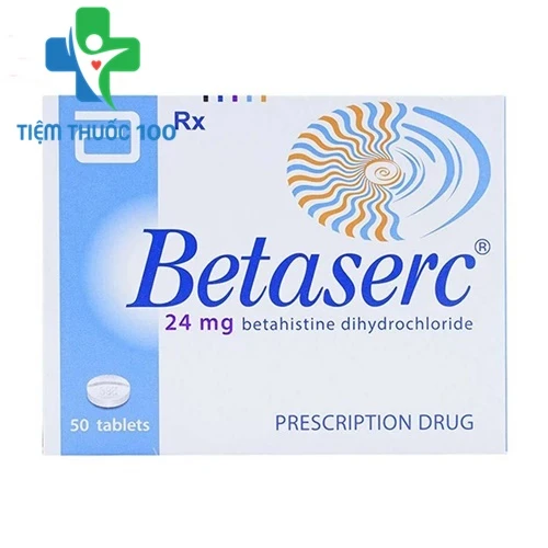Betaserc 24mg -  Thuốc trị chóng mặt, ù tai, rối loạn tiền đình của Pháp