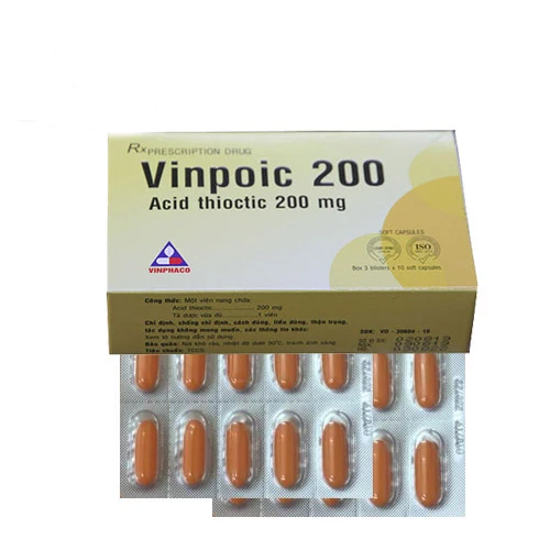 Vinpoic 200 - Thuốc điều trị tổn thương thần kinh do đái tháo đường