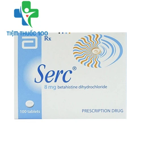 Serc 8mg -Thuốc điều trị hoa mắt, chóng mặt, rối loạn tiền đình của Pháp