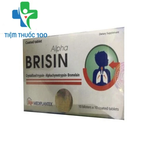 Alpha Brisin Mediplantex - Thuốc điều trị phù nề sau chấn thương