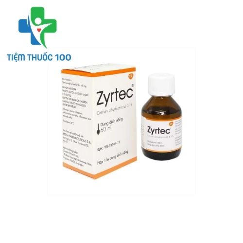 Zyrtec 0.1% Syr.60ml - Thuốc điều trị bệnh dị ứng hiệu quả