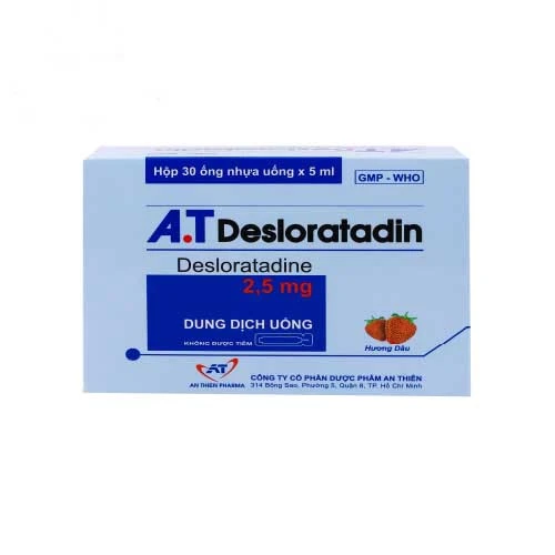 Desloratadin (30 ống nhựa) - Thuốc làm giảm triệu chứng dị ứng hiệu quả