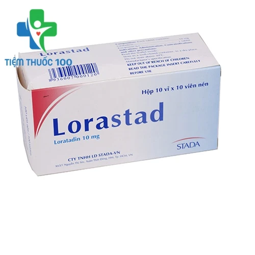 Lorastad 10mg - Thuốc điều trị viêm mũi dị ứng và mề đay hiệu quả