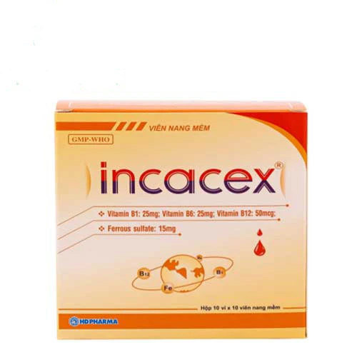 Incacex -  Bổ sung vitamin và khoáng chất cho cơ thể