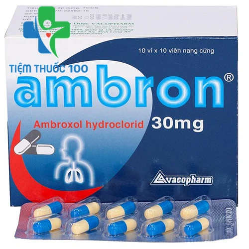 Ambron 30mg Vacopharm (viên nang) - Thuốc điều trị viêm phế quản, viêm xoang hiệu quả