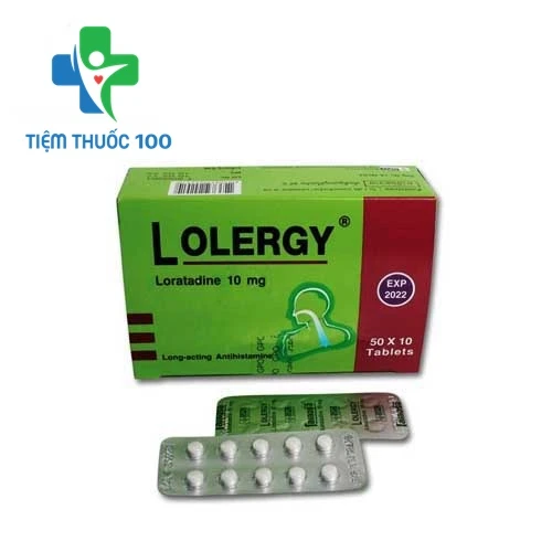 Lolergy Tab.10mg - Thuốc điều trị viêm mũi dị ứng và mề đay