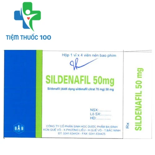 Sildenafil 50mg Ba Đình - Thuốc điều trị rối loạn cương dương hiệu quả