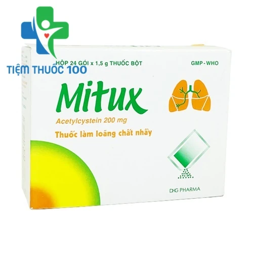 Mitux 200mg - Thuốc điều trị bệnh lý đường hô hấp hiệu quả
