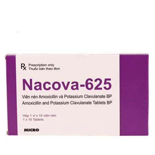 Nacova 625 - Thuốc điều trị nhiễm khuẩn hiệu quả của Micro Labs