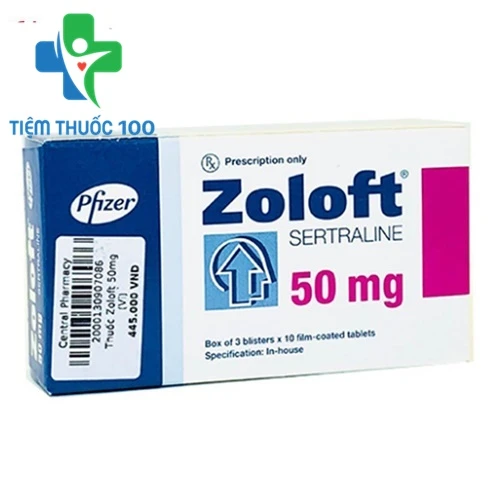 Zolof 50mg - Thuốc trị trầm cảm, rối loạn xung lực lưỡng cực của Úc