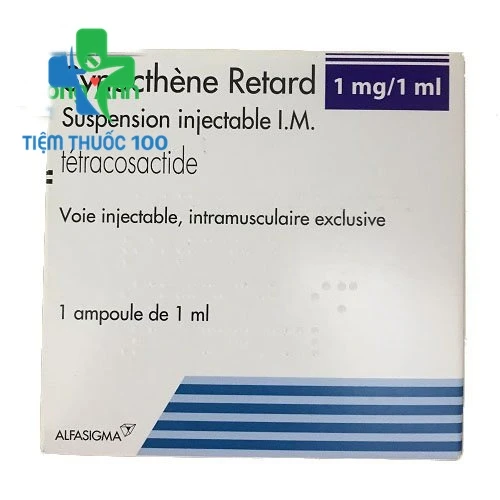 Synacthen Retard 1mg - Thuốc kháng sinh điều trị u não và suy thượng thận của Pháp