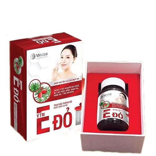 VTM E ĐỎ - Bổ sung vitamin E làm đẹp da hiệu quả