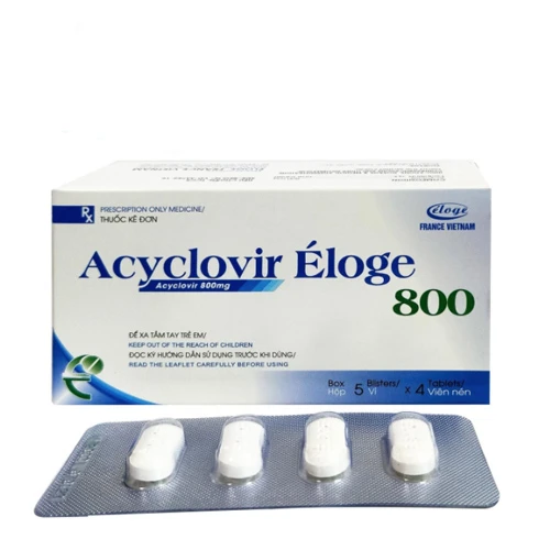 Acyclovir Eloge 800  - Thuốc điều trị thủy đậu và zona hiệu quả của Éloge