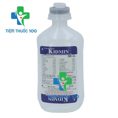 Dung dịch Kidmin Inf.200ml - Bổ sung acid amin cho bệnh nhân suy thận