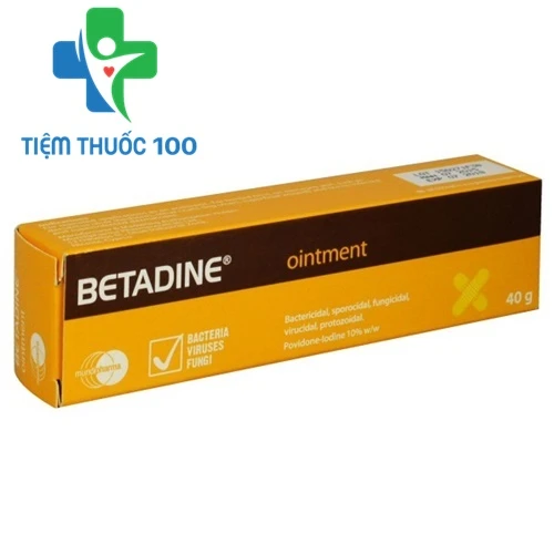 Betadine Ointment 10% 40g - Thuốc điều trị nhiễm trùng da, giảm viêm loét 