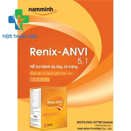 Renix-ANVI 5.1 - Hỗ trợ bảo vệ niêm mạc dạ dày hiệu quả của Dolexphar.