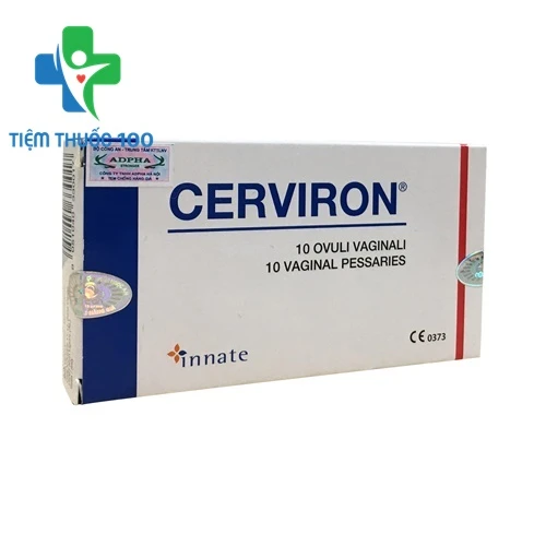 Cerviron - Viên đặt âm đạo điều trị viêm nhiễm phụ khoa hiệu quả của Ý