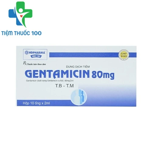 Gentamicin 80mg HDpharma - Thuốc kháng sinh điều trị nhiễm khuẩn hiệu quả
