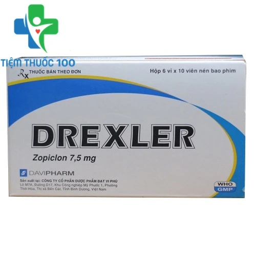 Drexler 7.5mg - Thuốc điều trị rối loạn giấc ngủ của Davipharm