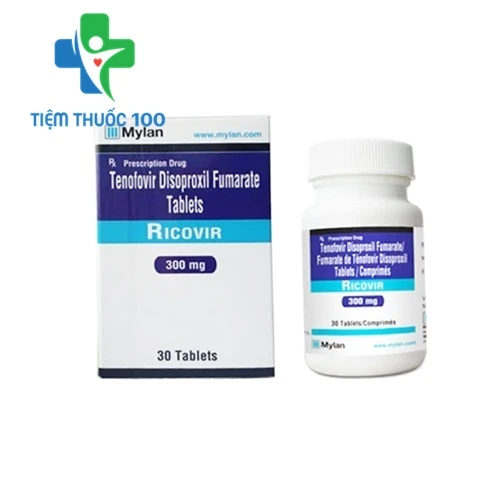 Ricovir 300mg - Thuốc điều trị viêm gan B và HIV hiệu quả
