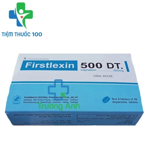 Firstlexin 500 DT Pharbaco - Thuốc kháng sinh điều trị nhiễm khuẩn hiệu quả