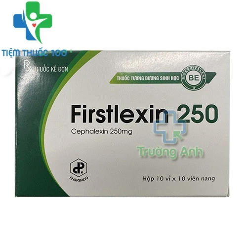 Firstlexin 250 viên Pharbaco - Thuốc kháng sinh điều trị nhiễm khuẩn hiệu quả