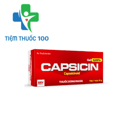 Capsicin gel 0,05% - Giúp điều trị viêm xương khớp hiệu quả 