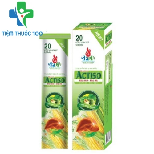 Viên sủi Actiso - Hỗ trợ lợi tiểu, mát gan, thanh nhiệt cơ thể