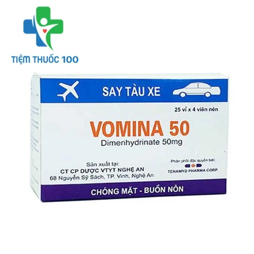 Vomina Blis.25 - Thuốc phòng và điều trị say tàu xe hiệu quả