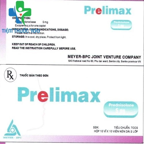 Prelimax 5mg - Thuốc kháng viêm hiệu quả của Meyer 