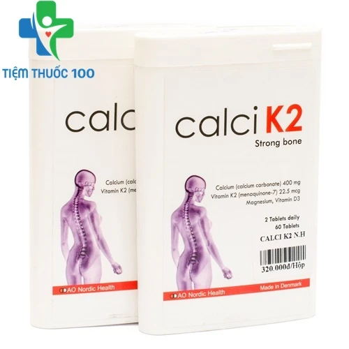 Calci K2 - Bổ sung canxi giúp xương chắc khỏe hiệu quả